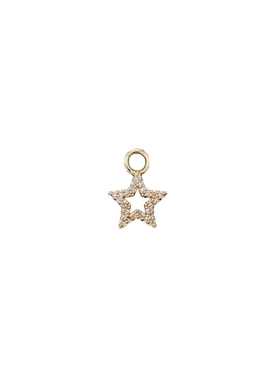 Smykker Emilia by Bon Dep | Emilia By Bon Dep Ella Charm Lined Star Charm Gull