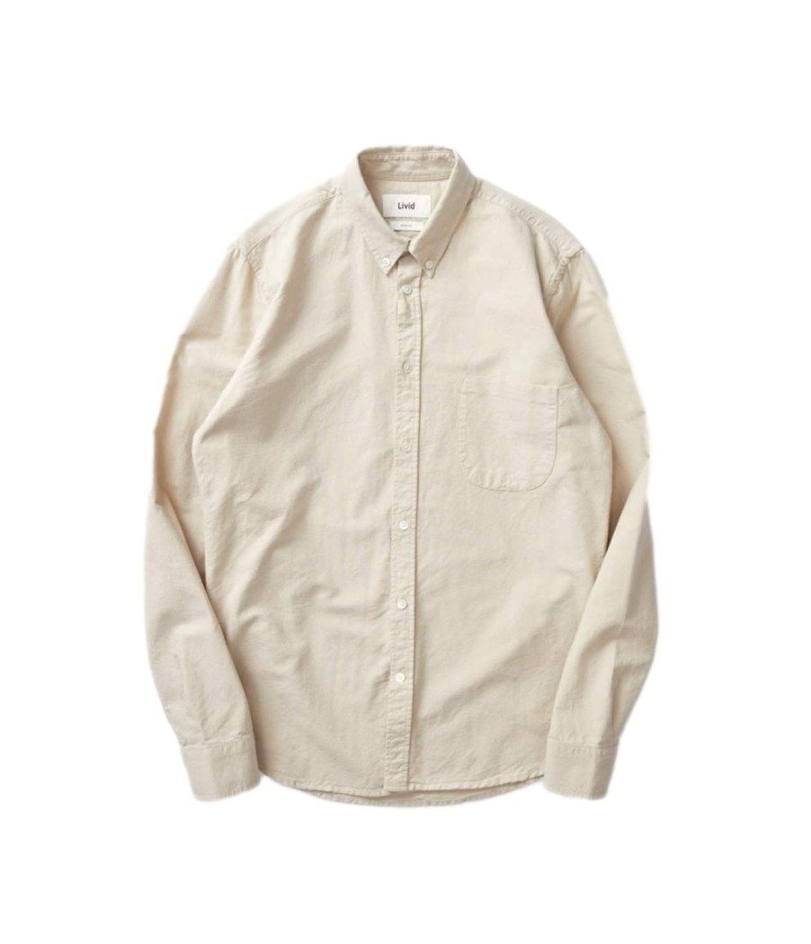 Herre Livid | Livid Cassidy Beige Ox Skjorte Beige