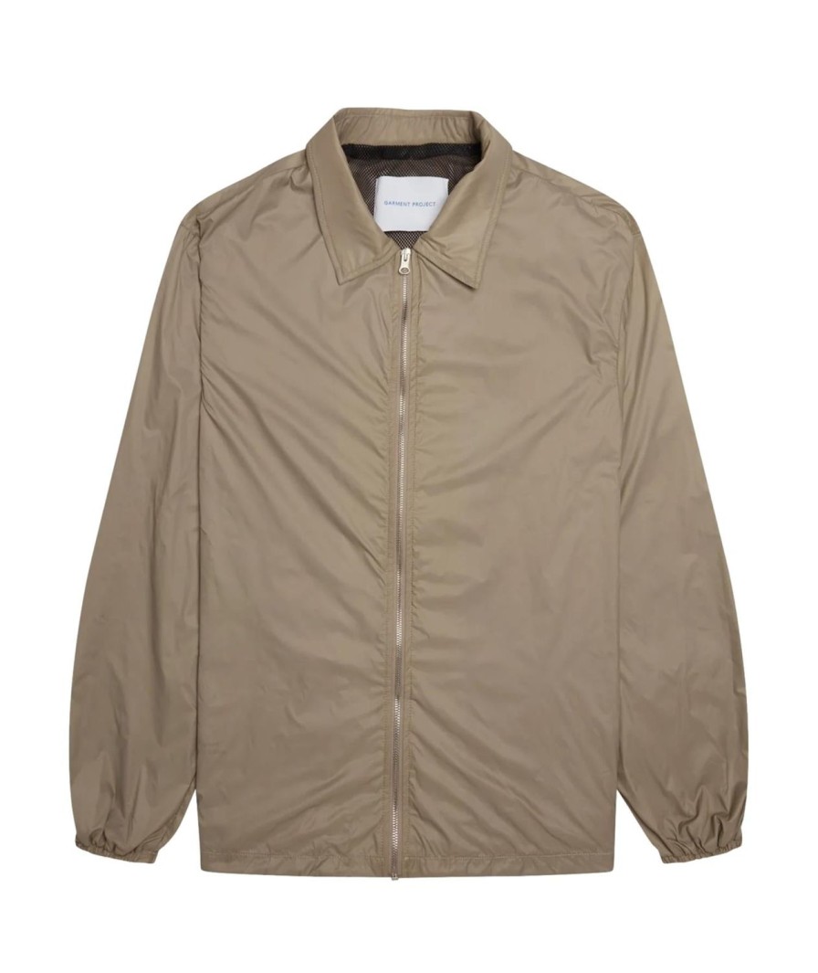 Herre Garment Project | Garment Project Sander Jacket Zipper Jakke Beige