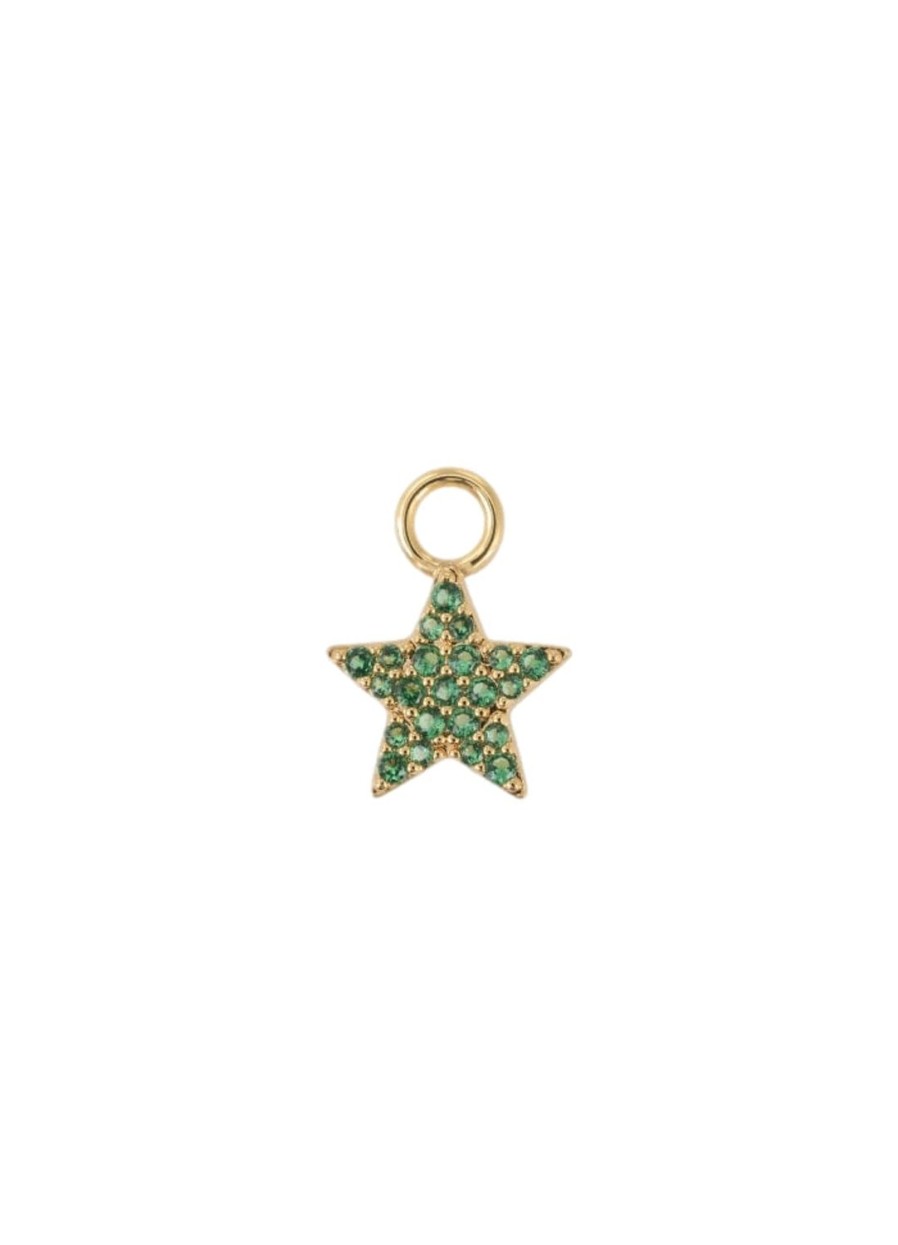 Smykker Emilia by Bon Dep | Emilia By Bon Dep Ella Charm Green Star Charm Gull