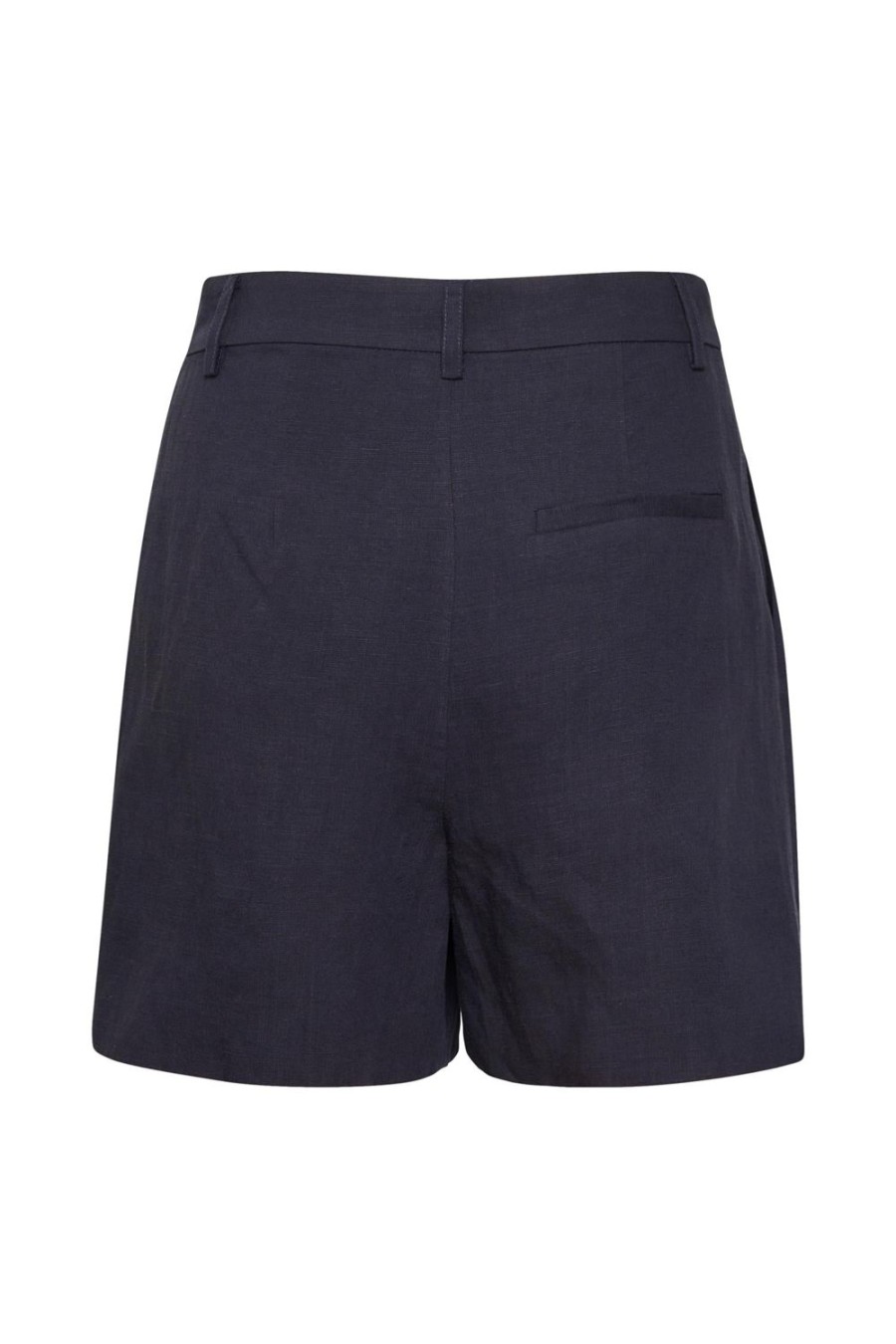 Dame Gestuz | Gestuz Malougz Linen Mw Shorts Shorts Morkebla