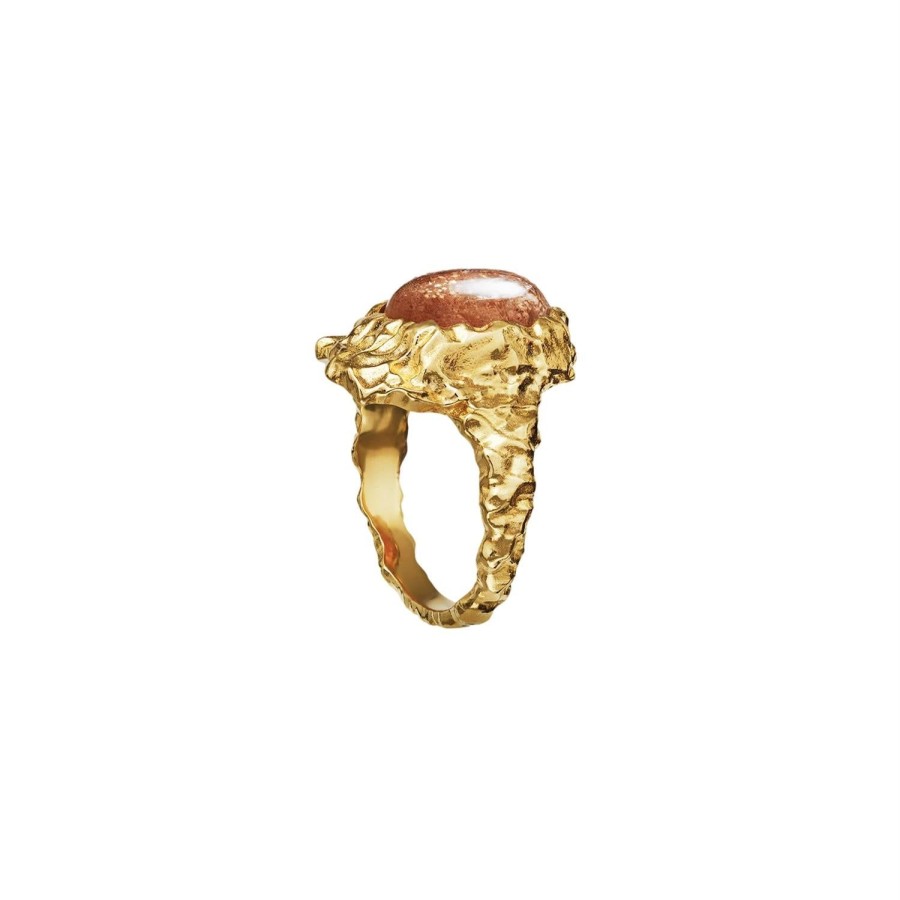 Smykker Maanesten | Maanesten Goddess Ring Ring Gull