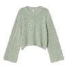 Dame Resume CPH | Resume Cph Stellars Knit Blouse Genser- Pastellgronn