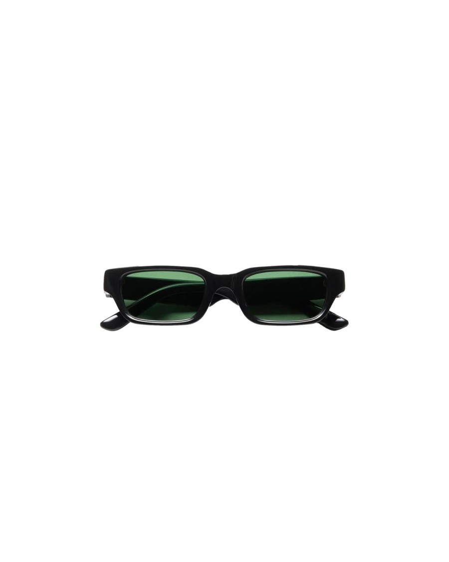 Dame Chimi Eyewear | Chimi Eyewear Sting Black/Green Solbriller Sort Og Gronn