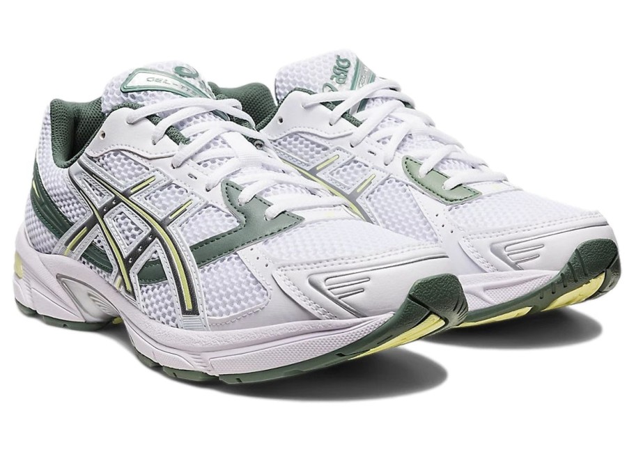 Dame Asics | Asics Gel-1130 Sko Hvit Og Gronn