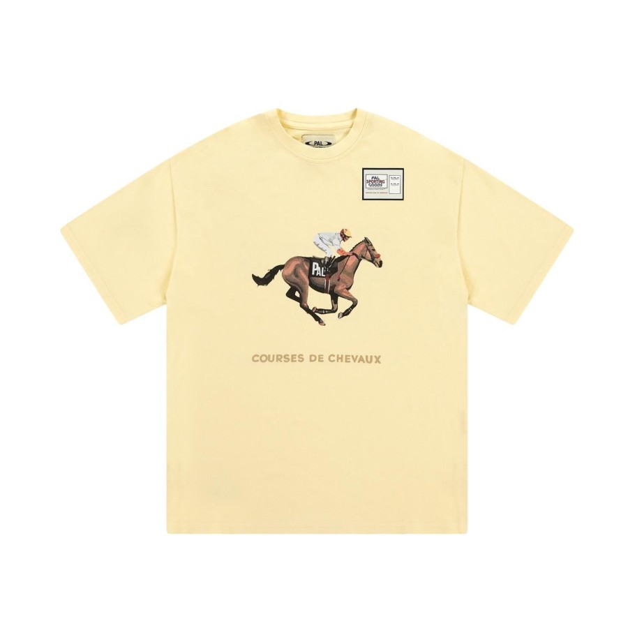 Herre PAL | Pal Courses De Chevaux T-Shirt Pastellgul