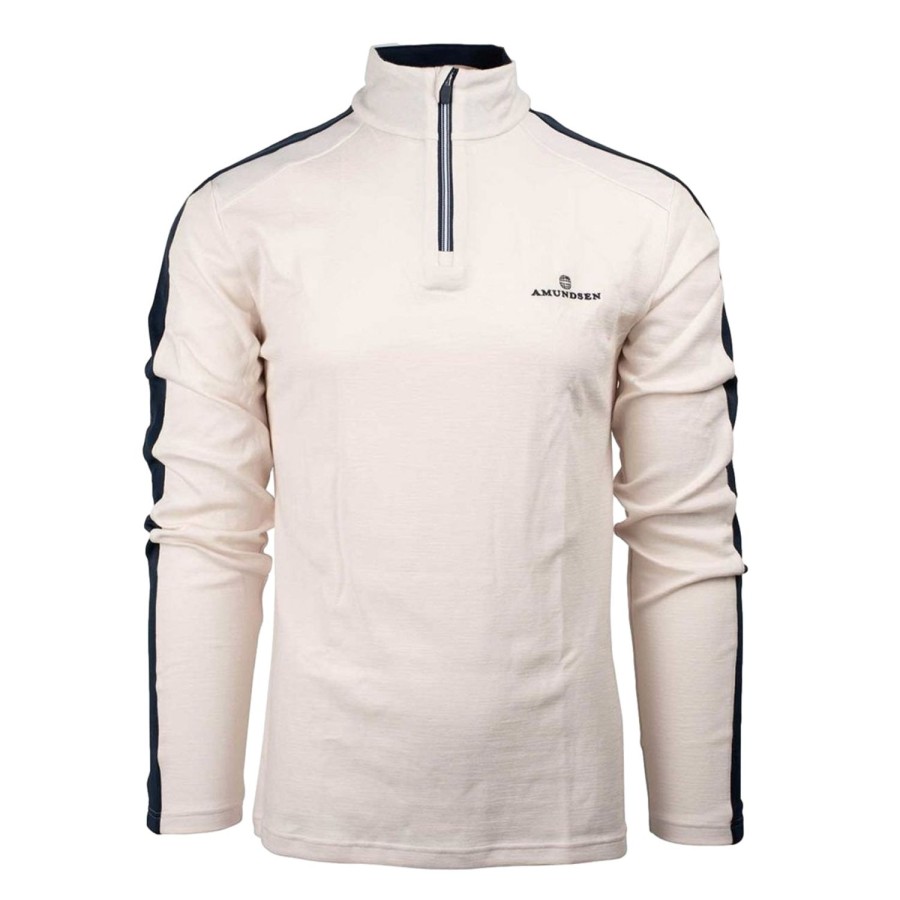 Herre Amundsen | Amundsen 5Mila Half Zip Mens Genser Off-White