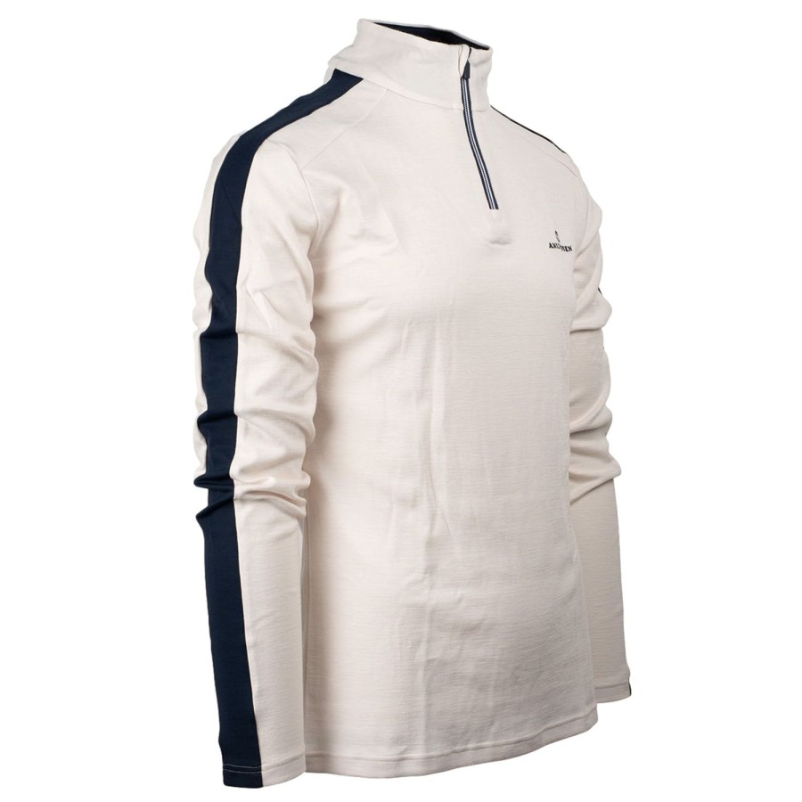 Herre Amundsen | Amundsen 5Mila Half Zip Mens Genser Off-White