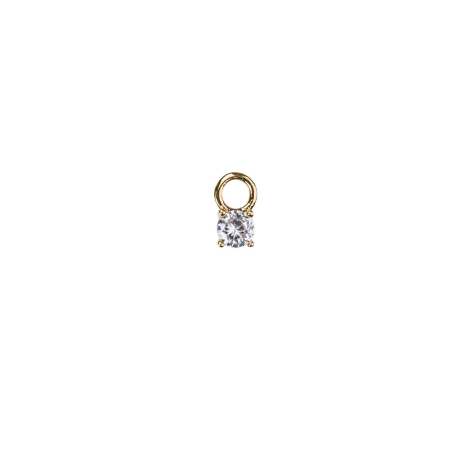 Smykker Emilia by Bon Dep | Emilia By Bon Dep Birthstone April Charm Charm Gull