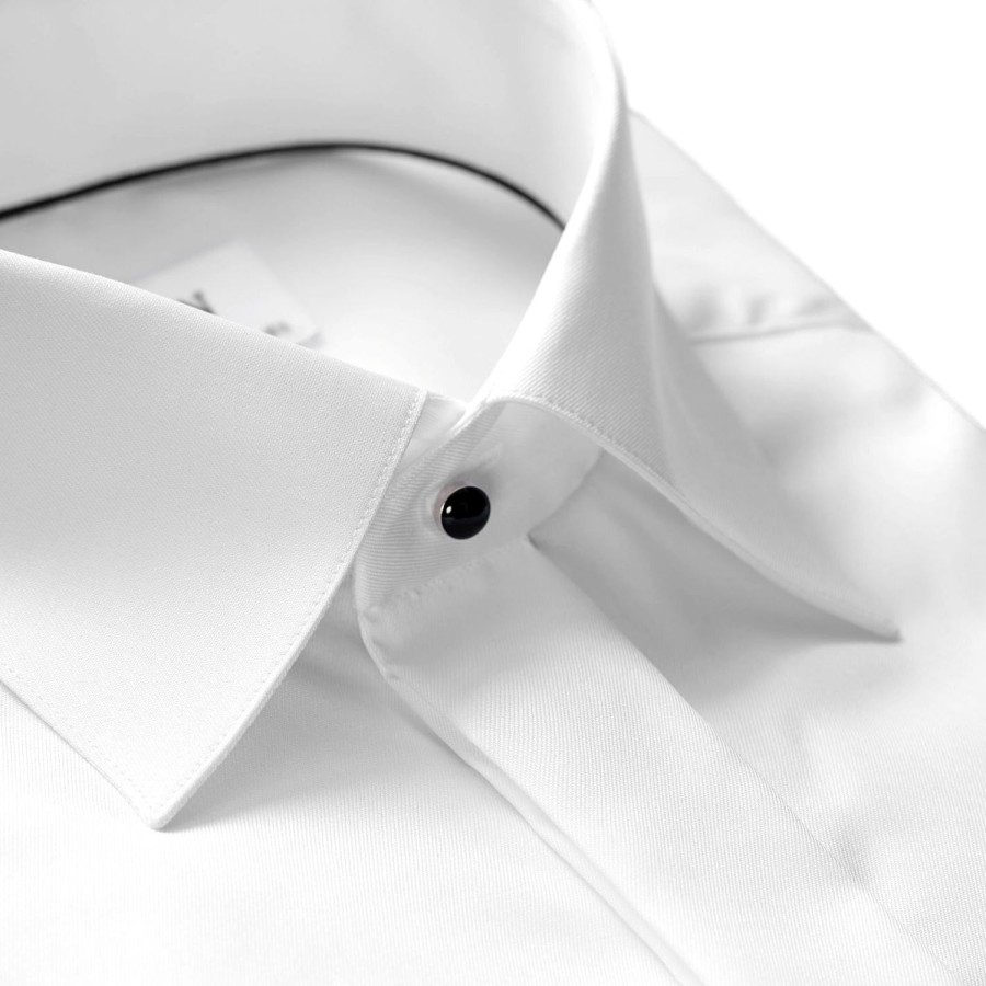 Herre Eton | Eton Contemporary Evening White Signature Twill Shirt Skjorte Hvit