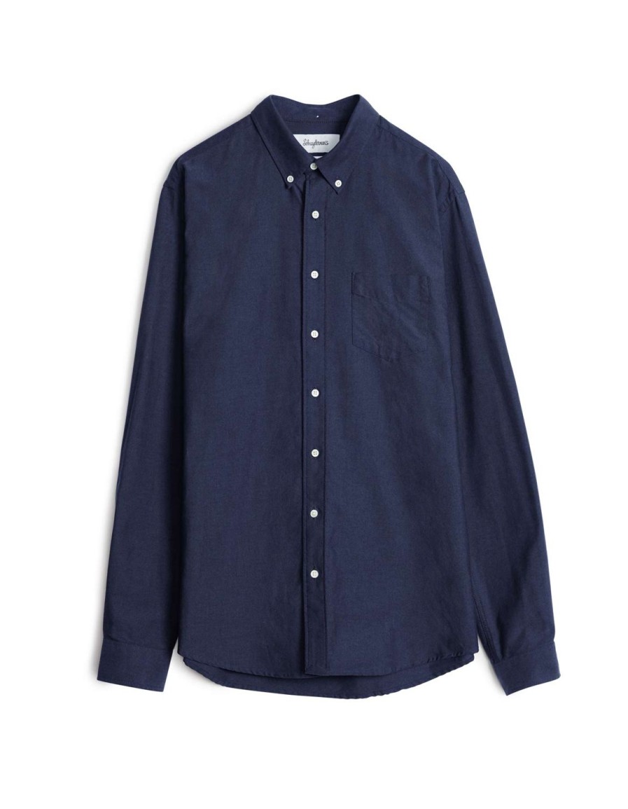 Herre Schnaydermans | Schnaydermans Shirt Oxford One Skjorte Marine