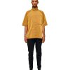 Herre Tom Wood | Tom Wood Short Sleeve Mustard Drylux Skjorte Sennepsgul